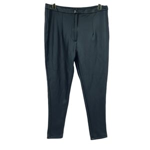 Fashion Nova Women's 1XL Faux Leather Stretchy Fleece Lined Leggings Clubbing‎